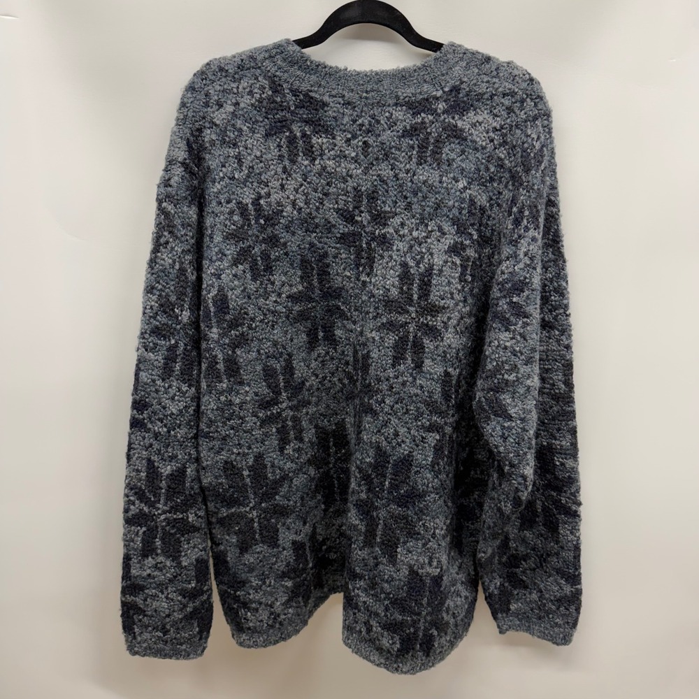 Vintage Newton Trading Co Mens XL Textured Knit Wool Blend Sweater Grandpa Crew - Picture 6 of 7